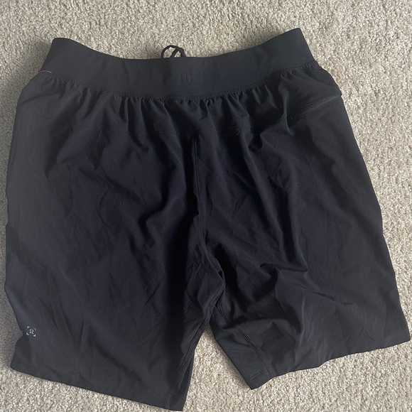 lululemon athletica Men's Zeroed In Linerless Shorts 9” Large Black Quick Drying - Picture 7 of 11